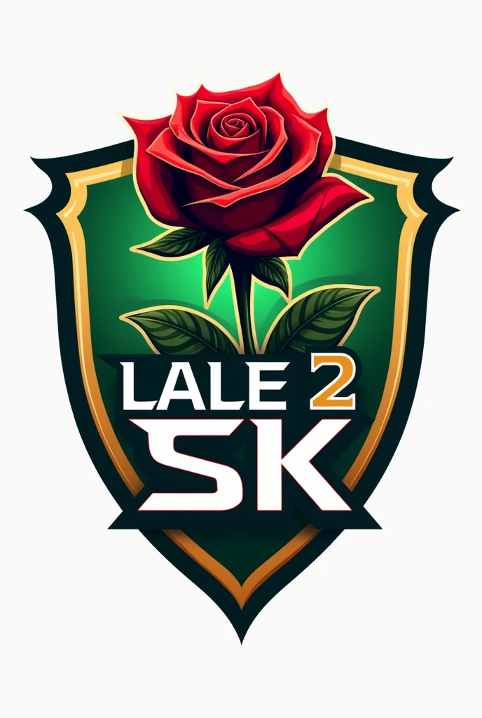 A football team logo for LALE 2 SK but use also rose