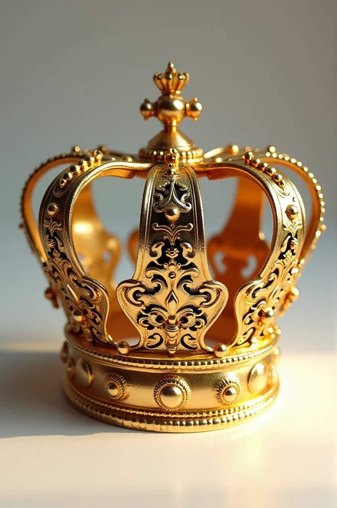 A shiny gold crown style rendered in 3d with blender hd shaders shiny written "graffiti everything " registered in the crown