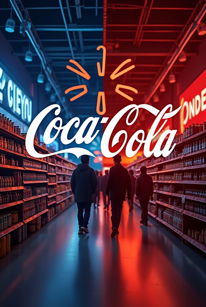 Cover slide for a PowerPoint presentation on Coca-Cola and Walmart collaboration