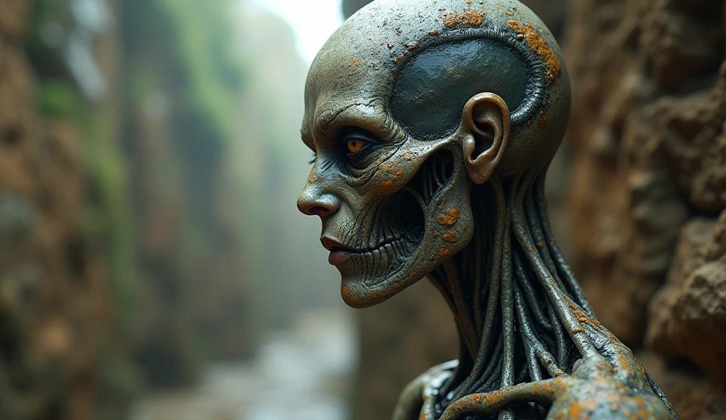 full body length shot,beggar niobium graphite mummy Alien Entity,native african slave,Caribbean Islands with Artificial Intelligence in Their Brains, wants to eat,Medieval Aztec City,cinematic,soft colors, colorful,natural skin textures, hyperrealism, hyper detailed,extremely detailed,high contrast,masterpiece,realistic,Ultra detailed, complex parts,realistic wet skin,extremely complex,Epic realistic, cinematic стиль, irina yermolova,high contrast,HDR,extremely detailed,masterpiece, complex parts, eyes extremely detailed, high detailed eyes,permission 8k,retina, Nikon Z9,Korea,orc,The Li River in Guangxi Zhuang, Italy.,transition between two artistic styles, double contact, x-ray, creative, bright light, Fantasy, Abstract, Surrealism, super detailed, a high resolution, crazy clothes,Her skin is pale, almost translucent, gothic elements, further emphasizing its dark air