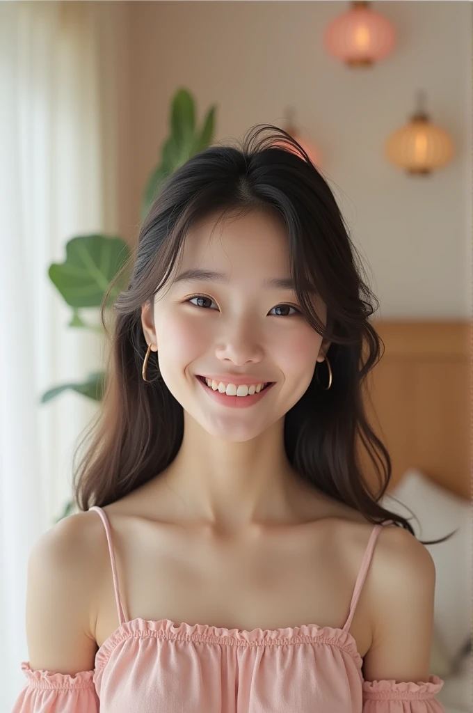 Korean by black wide, let it be pretty, from Korean standard, with bags under the eyes, without makeup, cute cute easy to edit
