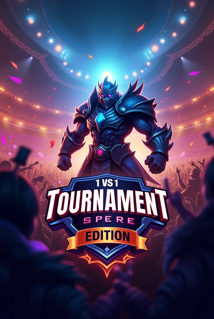 League Of Legends 1 vs 1 Tournament Logo, that says tournament 3 Edition