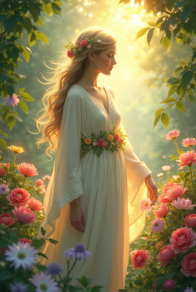 A drawing about the poetry the flower of the holy spirit