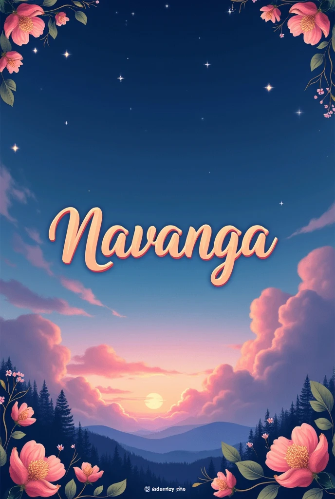 Can you make a fb cover image with my name "Navanga"