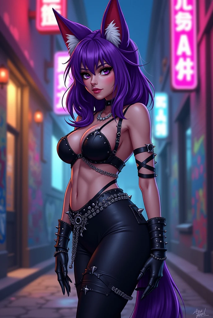 Emo furry fox women with big butt and boobs