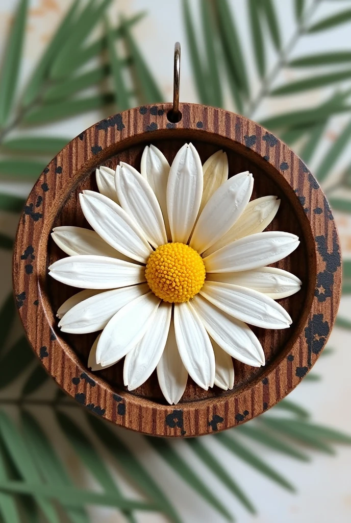 Please can you help me draw a daisy to be carved as a coconut shells earrings - 1.5 - 2 inches (3.8-5 cm) in diameter. 