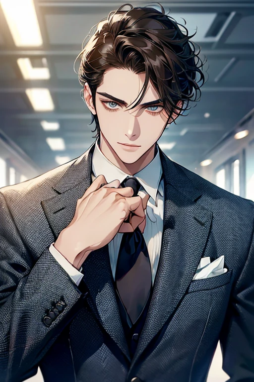 (high resolution:1.2),homem bonito em terno elegante,cara estiloso em traje profissional,confident man in formal office clothes,chic and sophisticated man in business suit,charming gentleman with impeccable style,modelo masculino elegante em terno sob medida,attractive male executive with an imposing presence,elegantly dressed man with irresistible charm,homem primorosamente vestido em um terno de grife,homem elegante e elegante em traje formal, sophisticated businessman exuding confidence,successful businessman in stylish office clothes,Well-groomed man radiating elegance and power,homem elegante com uma aura cativante de autoridade,modern gentleman attracting attention in a suit,homem profissional exalando carisma e charme,cara lindo em um terno sob medida,exuding confidence and style,homem confiante e polido em um conjunto formal,smooth, affable man with an air of sophistication,distinguished man showing impeccable taste and class,homem incrivelmente bonito com um sorriso matador,(retrato:1.2),(realista:1.37),(Bokeh,cores vivas,studio lighting),(sharp focus),(average:1.1)