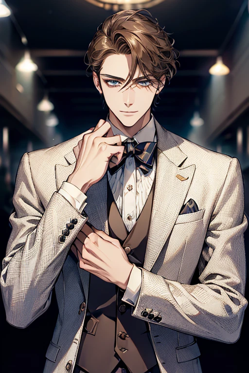 (high resolution:1.2),homem bonito em terno elegante,cara estiloso em traje profissional,confident man in formal office clothes,chic and sophisticated man in business suit,charming gentleman with impeccable style,modelo masculino elegante em terno sob medida,attractive male executive with an imposing presence,elegantly dressed man with irresistible charm,homem primorosamente vestido em um terno de grife,homem elegante e elegante em traje formal, sophisticated businessman exuding confidence,successful businessman in stylish office clothes,Well-groomed man radiating elegance and power,homem elegante com uma aura cativante de autoridade,modern gentleman attracting attention in a suit,homem profissional exalando carisma e charme,cara lindo em um terno sob medida,exuding confidence and style,homem confiante e polido em um conjunto formal,smooth, affable man with an air of sophistication,distinguished man showing impeccable taste and class,homem incrivelmente bonito com um sorriso matador,(retrato:1.2),(realista:1.37),(Bokeh,cores vivas,studio lighting),(sharp focus),(average:1.1)