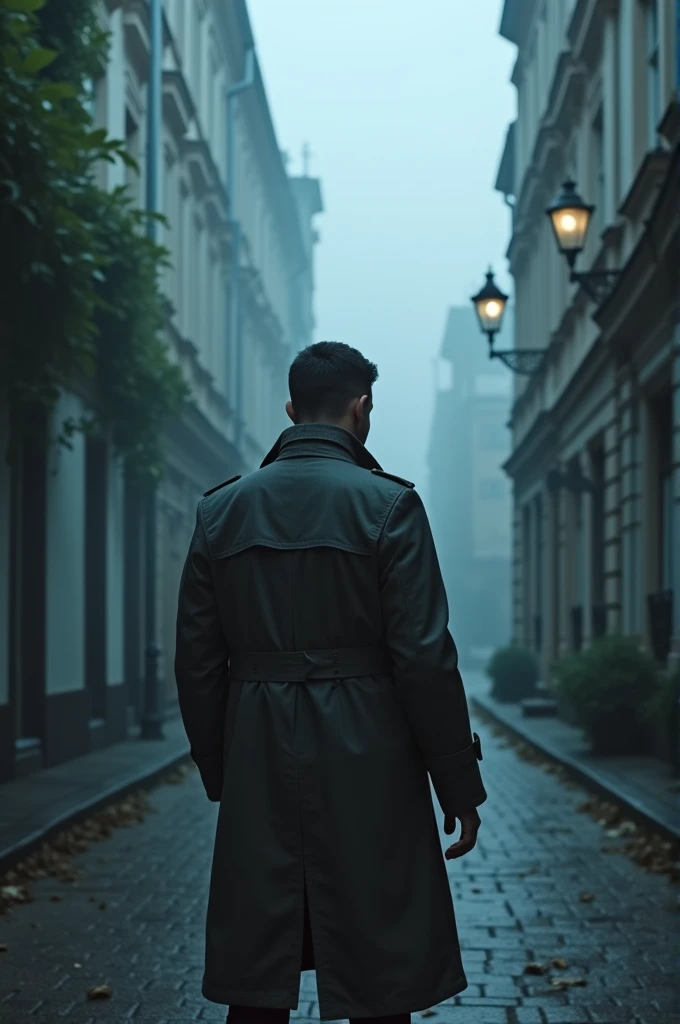 Jovan lacks a back in the cloudy street