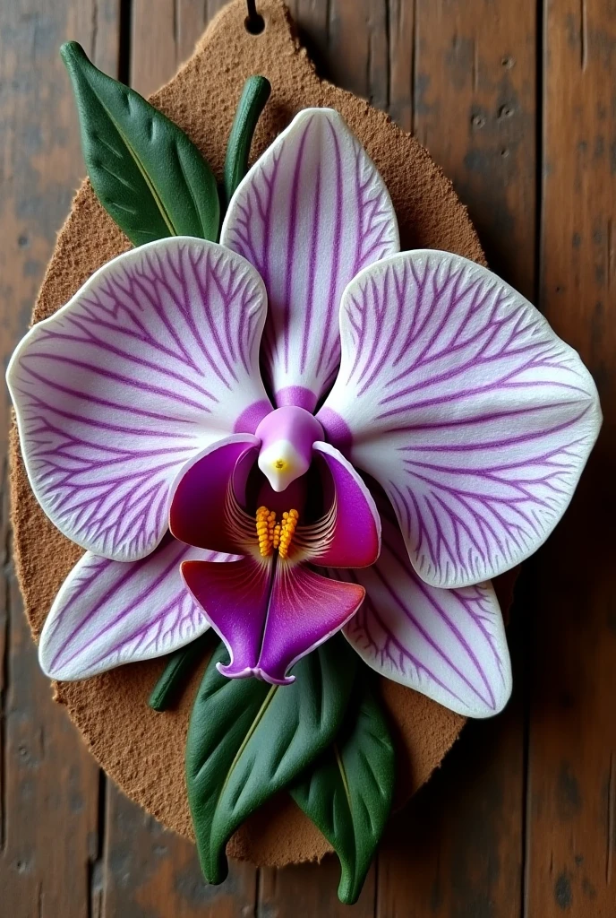 Please can you help me draw a orchid to be carved as a coconut shells earrings - 1.5-3 inches (3.8-7.5cm) in diameter.
