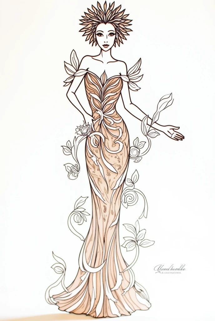 a close up of a paper cut of a woman in a dress, a beautiful fantasy empress, carving, mu pan, 3 d character art, bride, 中 元 节, portrait of princess diana, living flora, visually striking, like lady mechanika, wood art, as the goddess of the sun, unique design, made of leaves