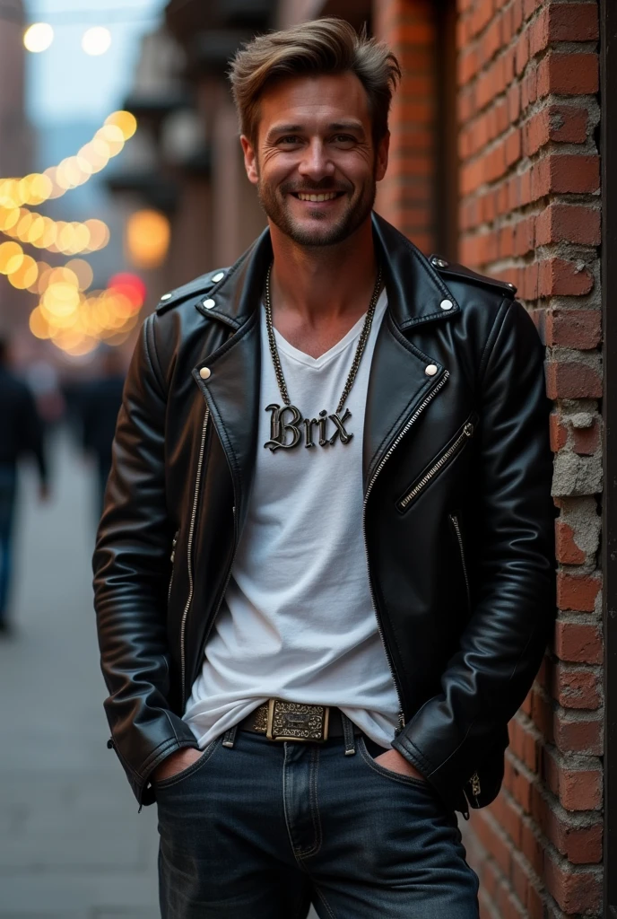 man with necklace name brix