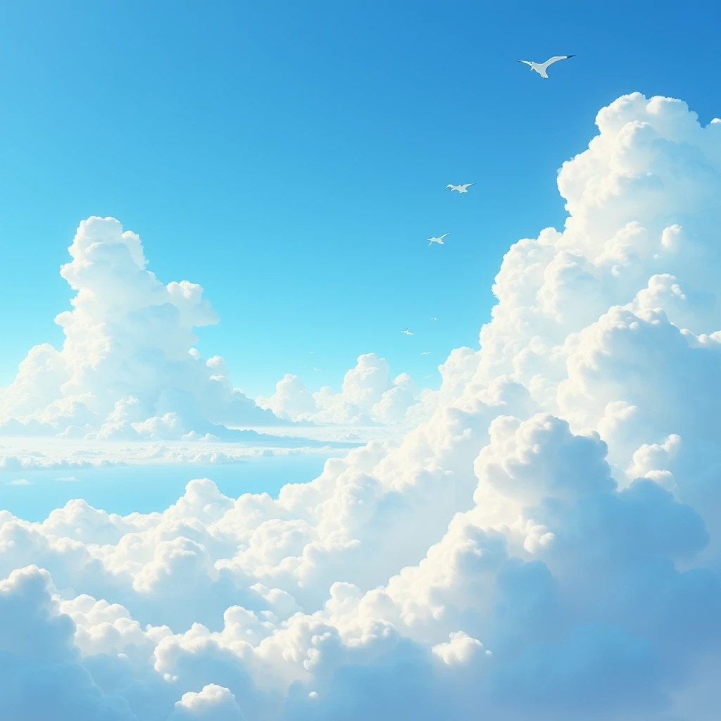 Create Clouds Blue Sky Beautiful White