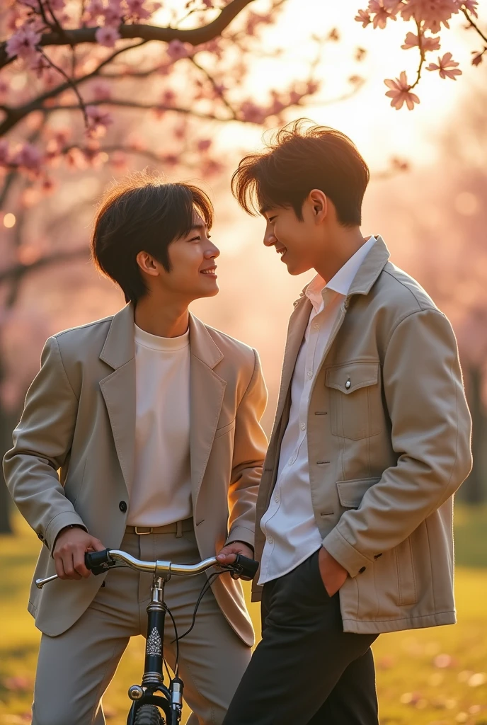 make image of Park Jimin of bts as Na Hee Do and Jeon Jungkook of bts as Baek Yi Jin from the drama twenty-five and twenty-one