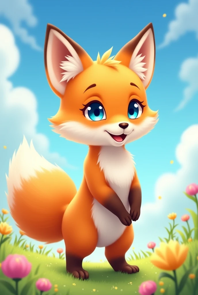 (female:1.5), (toddler:1.5), kemono, art by dagasi, Uploaded to e621.net, (Pixelsketcher), (wamudraws), (masterpiece), (HD), (high res), (feet visible), (furry anthro), (detailed fur), (detailed shading), (beautiful render art), ??? female anthro , (toddler fox:1.5), furry, (orange fur), fox ears, Fox, snout, simple eyes, beautiful blue eyes, [(slim figure, flat chest, skinny)], (beautiful legs), very fluffy,