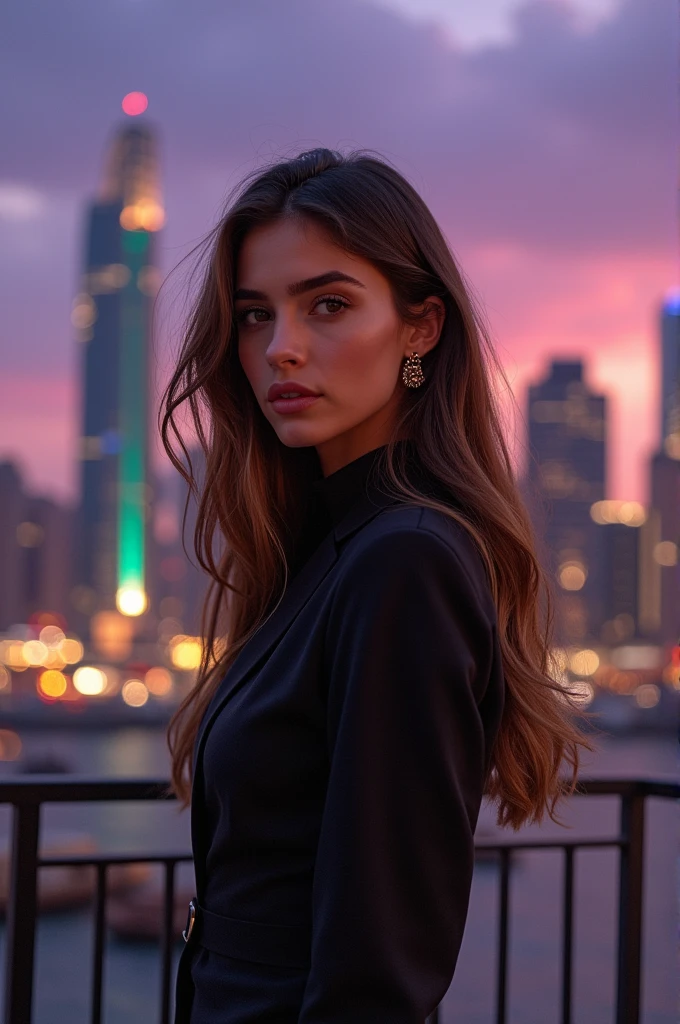 Make me a super realistic and very attractive woman 