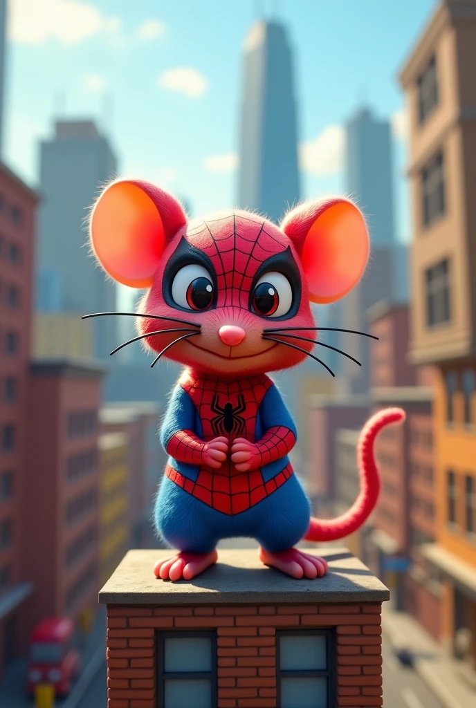 Spiderman rat toy
