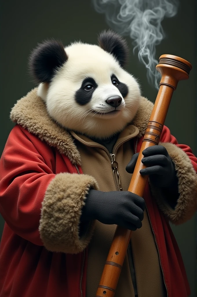 ((Chubby jovial large white man with panda ears)), ((playing a smoking recorder)), (medieval), fat face
