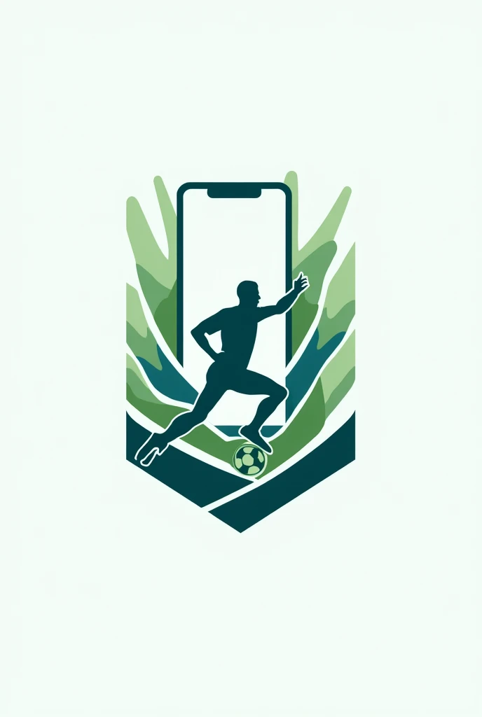 A stylish logo for a football app