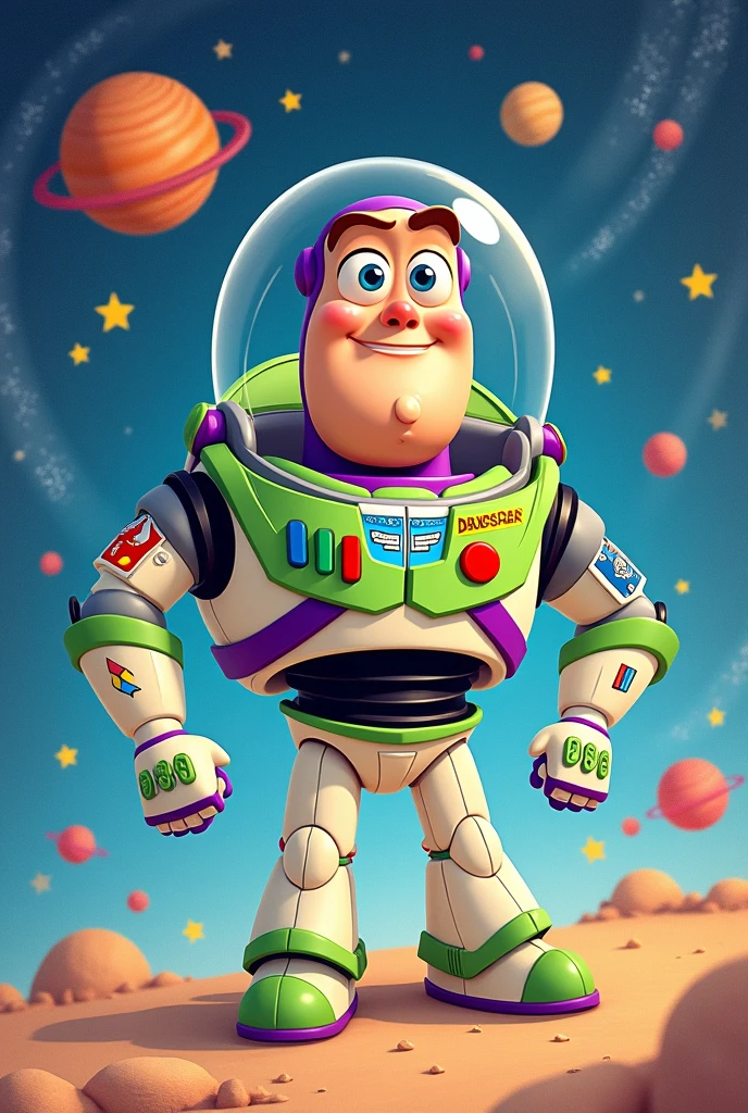 I want a Buzz Lightyear but with a drawn style 