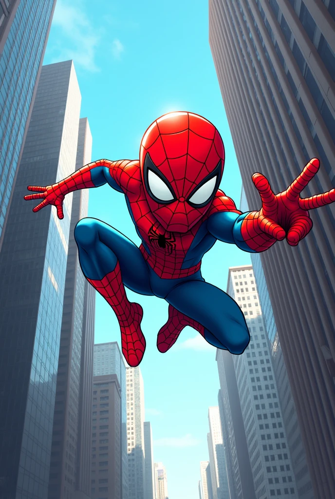 Spiderman with a small head