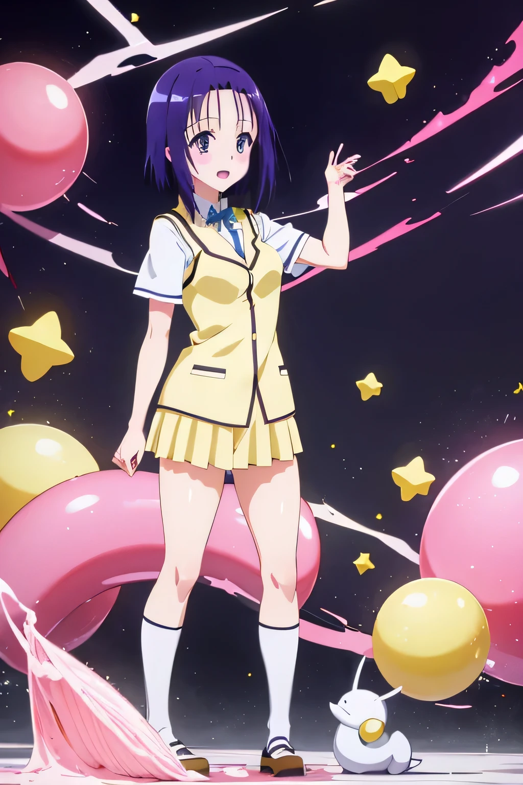 Perfect Anatomy Highest quality,Highest Resolution,(((Glossy uniform))) To Love-Ru Haruna Sairenji