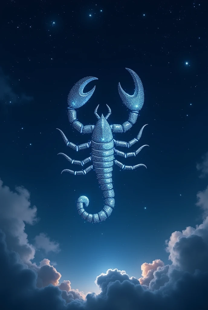 Astrological sign in the sky, the scorpion sign