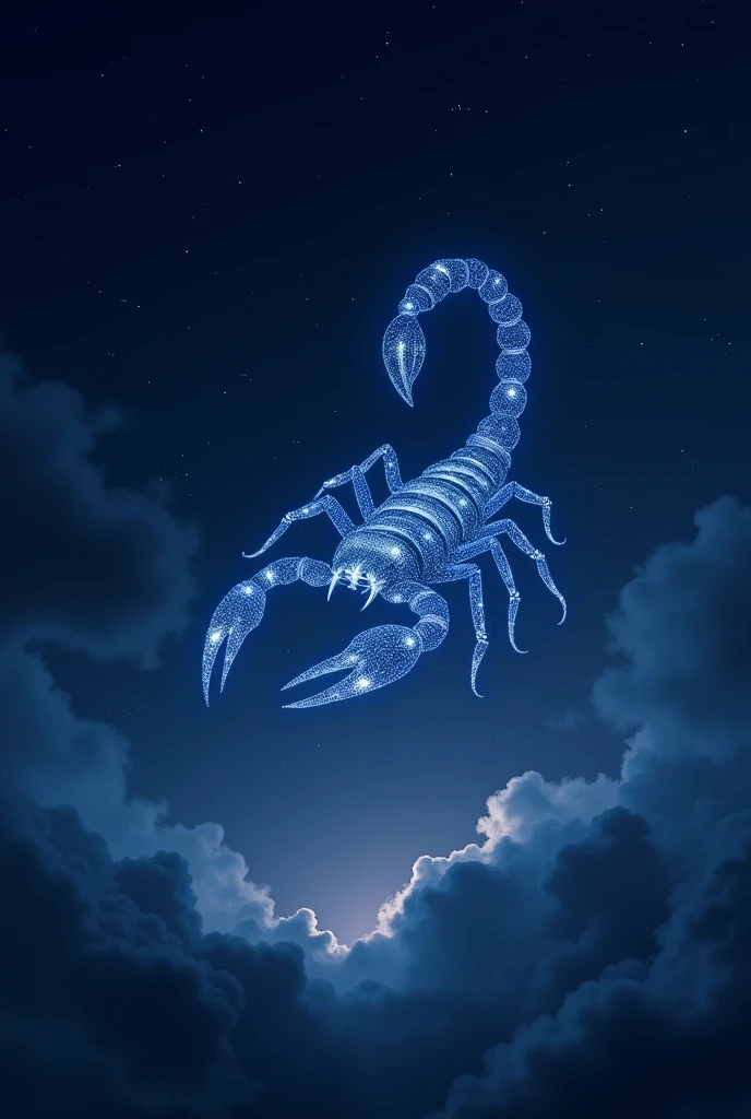 Astrological sign in the sky, the scorpion sign
