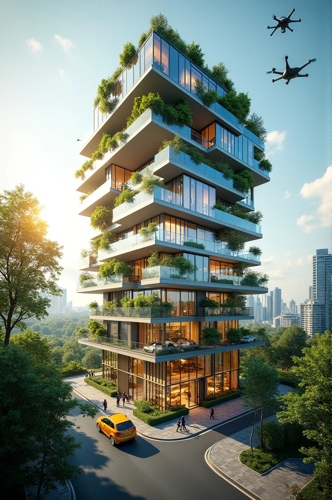 Architecture and Technology:
Message: Integrating technology into design and construction to improve quality of life.