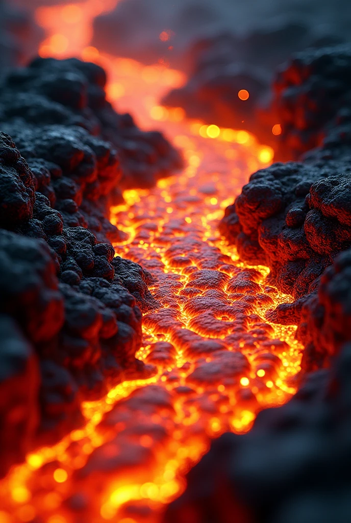 lava from close up


