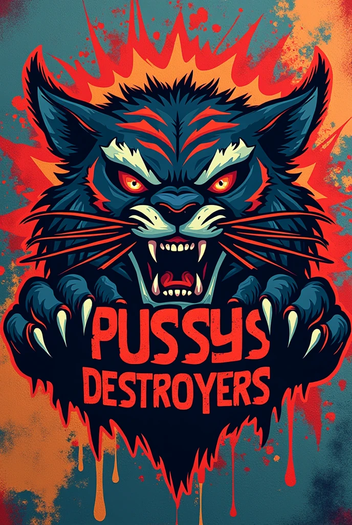 A team crest called “pussys destroyers” that has the name on the crest .