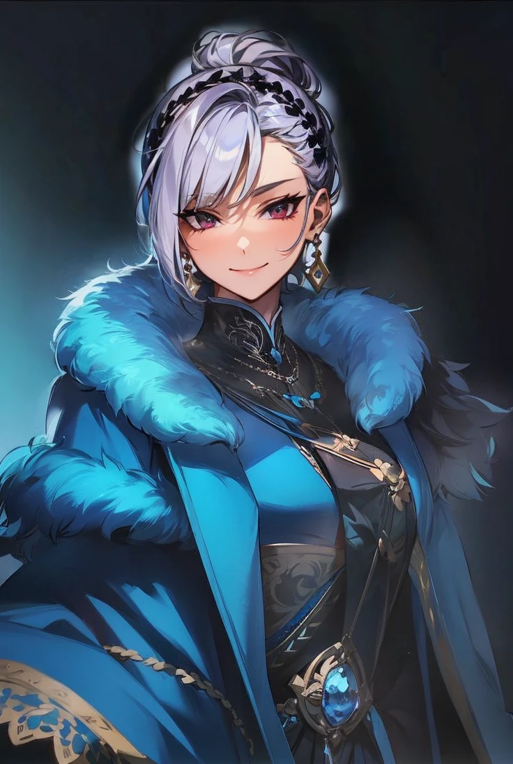 Beautiful , elegant , mischievous smile 