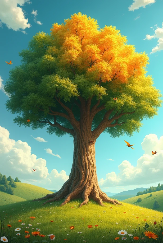 A tree with beer can leaves 