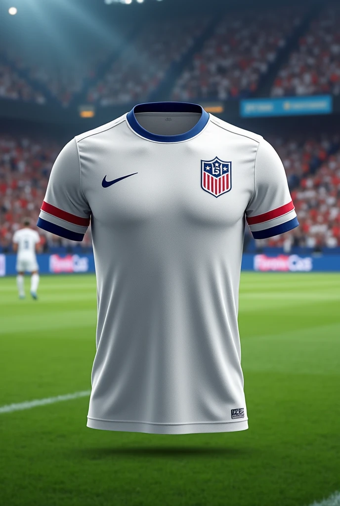 a beautiful creative USA soccer jersey. Featuring a prominent white color, minimal style