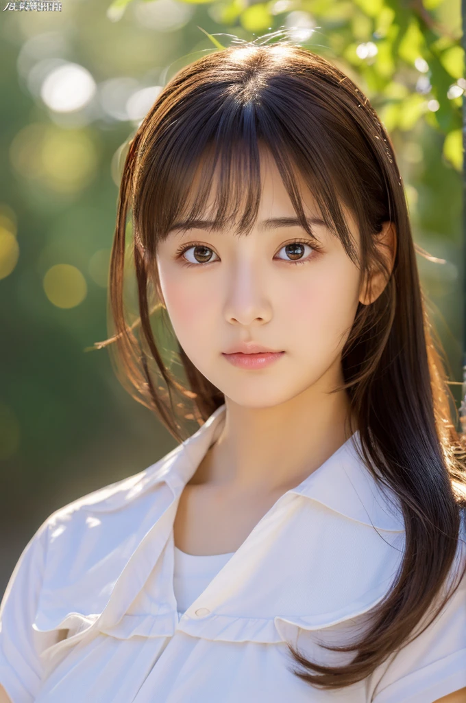 ((highest quality, masterpiece :1.3)), Photorealistic、Ultra-high resolution、Natural skin texture、Hyperrealism、close-up、Beautiful Japanese girl、Shining eyes、bigger breast、Tight uniform、Sad look