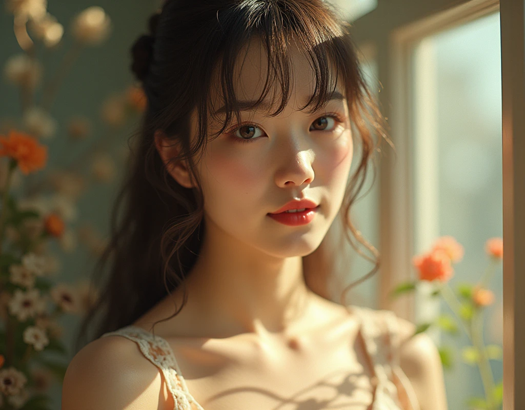{{{{{3,318 trillion pixels high resolution, nsfw, Realistic scenery and lovely Japanese girl who is sexual smiling as her nudity in a romantic Cylindrical crystal herbarium filled with flower oil, thicken the lips look pretty, Boobs are fluffy and bouncy, Tits that get rounder bigger her deep tight cleavage}}}}}, {{{{{detail of The sexual smiling face of a neat and cheerful girl loved by everyone, Her nipples and romantic deep sexual smiling Inside a herbarium soaked in female hormones oil depicted in detail, A detailed her repeatedly drastic Orgasms that make the uterus tremble}}}}},{{{{{The hormones in the herbarium cause the innocent girl to flush her face remains a girl only her body changes rapidly tits swelled up to P-cup tits form two beautiful mountains revealing a tight cleavage, A neat girl who traces her crotch with her fingertips and with a moan experiences her first climax and innocent Masturbation that traces the sexual zone, It's too cute and innocent to see her go into her own world nipples out sexual smiling and Masturbation that traces the sexual zone as she climaxes over and over again, magical in a romantic Cylindrical crystal herbarium filled with female hormones, All the sexiness that's amplified inside her makes her smiling, Cuteness preserved forever shining in exchange for life from her, her beautiful slender underbust, slender curvy cute waistline, an lewd fetish for lips and necks and waistlines, her clearer nip line from underbust to hips, gloomy straight long wig, thick vivid lips}}}}},{{Extremely detailed}},{{{{{heroine girl's Sexually unused body with pure and innocent aura}}}}}