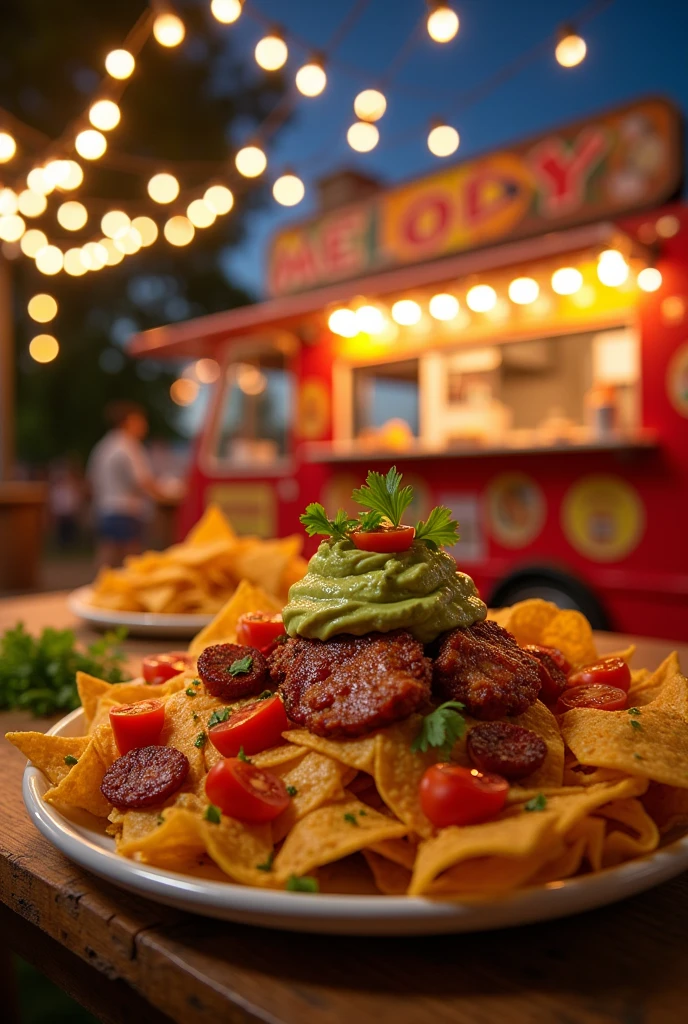 Advertisement for a Pre-sale of dorilocos which come with guacamole, tomato, Doritos, cilantro, meat, Bacon and chorizo, where it says it will be sold from 6:30PM and the business is called melody