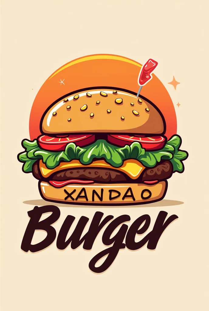 Create Logo with xandao burguer 
