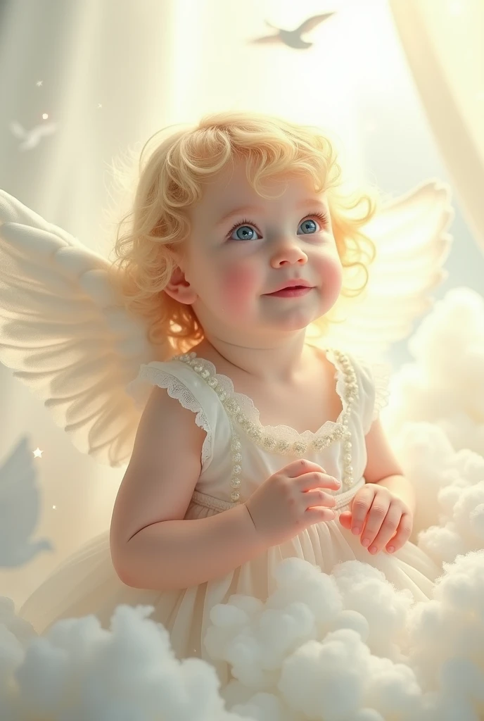 Little Angel Baptism White Background