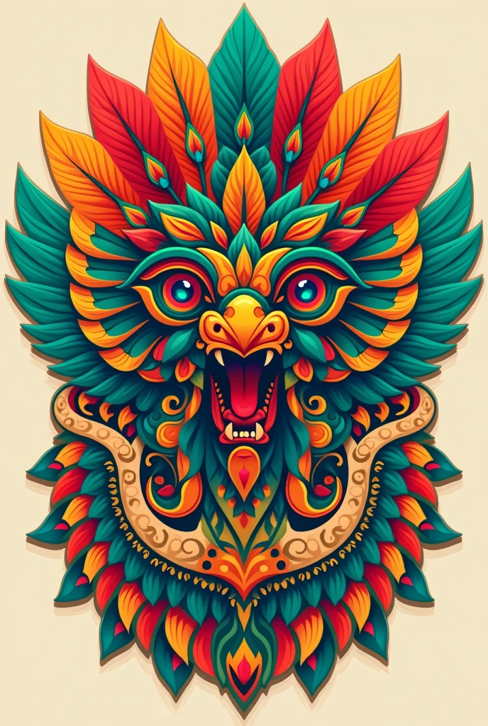 Náhuatl culture inspired logo for a restaurant