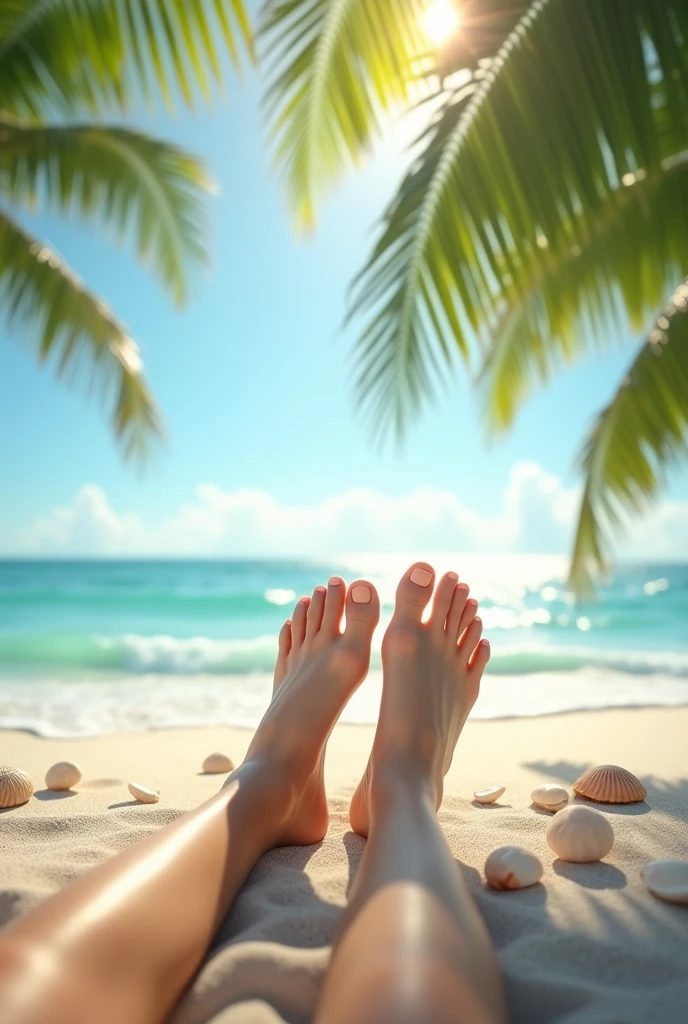 naked woman feet