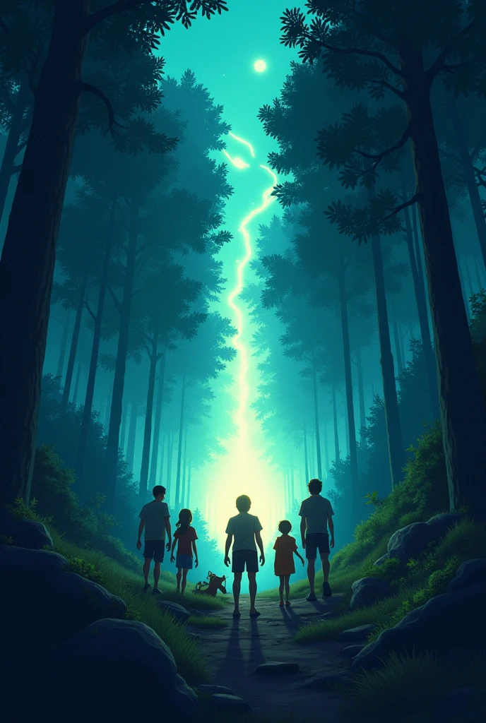 Title: Adventures in a Parallel World
Genre: Science fiction, Adventure
Duration: 90 minutes
Act 1: The Discovery
Scene 1: The Introduction
Location: a small town, Around 8 PM. It's a quiet night, And a group of friends gather at Carlos' house.
Main characters:
Carlos: Group Leader, Curious and brave.
Lucy: Intellectual of the group, Always with a book in hand.
diego: Tech lover, Gadget specialist.
Well: Athlete of the group, Always in action.
Dialogue:
Carlos: "Hey! I have to show you something I found in the forest."
Lucy: "what is? Don't tell me it's another one of your jokes."
Carlos: "This is for real this time. You won't believe this."
SCENE 2: The Portal
Location: A clearing in the forest, Where a strange glow emanates from among the trees.
action:
The friends follow Carlos to the clearing. Over there, They discover a bright portal floating in mid-air, Emitting a pulsating light.
Dialogue:
Well: "This doesn't look normal at all, guys."
diego: (Taking photos with his phone) "This is amazing... I've never seen anything like this."
Lucy: "We shouldn't get closer, We don't know what it is."
Carlos: (Unable to resist) "I'm just going to take a look..."
Carlos approaches the portal and, Before the others can stop him, He's absorbed by it. Without hesitation, His friends follow him.
Act 2: The Parallel World
Scene 3: First Contact
Location: A strange landscape where the sky is purple and gravity seems to fluctuate.
action:
The friends fall from the portal and land on a soft, strange ground. Everything around them seems to constantly change; The mountains are moving, The rivers flow in reverse.
Dialogue:
Lucy: "This isn't a dream, TRUE?"
diego: "Look how those stones are floating... Gravity is crazy here!"
Well: "We need to find Carlos and get out of here as fast as possible."
Scene 4: The Return is Difficult
Location: A forest of translucent trees that emit melodious sounds