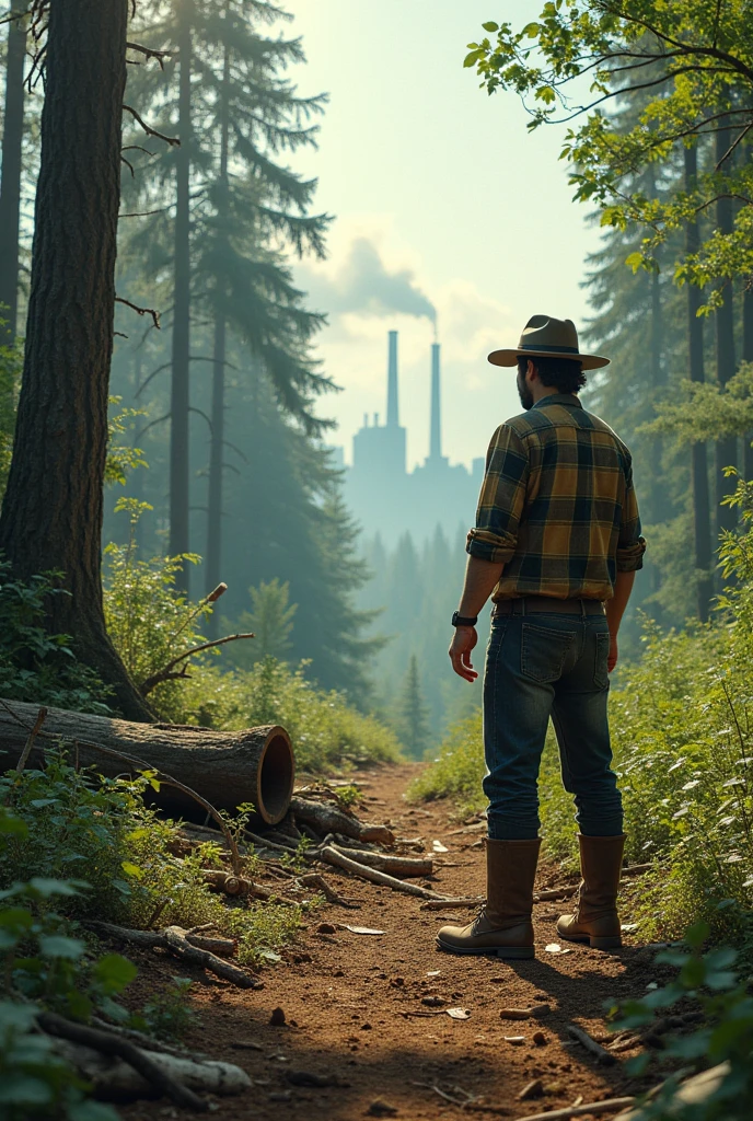 an image reflecting the economic payment for the felling of forests or undergrowth 