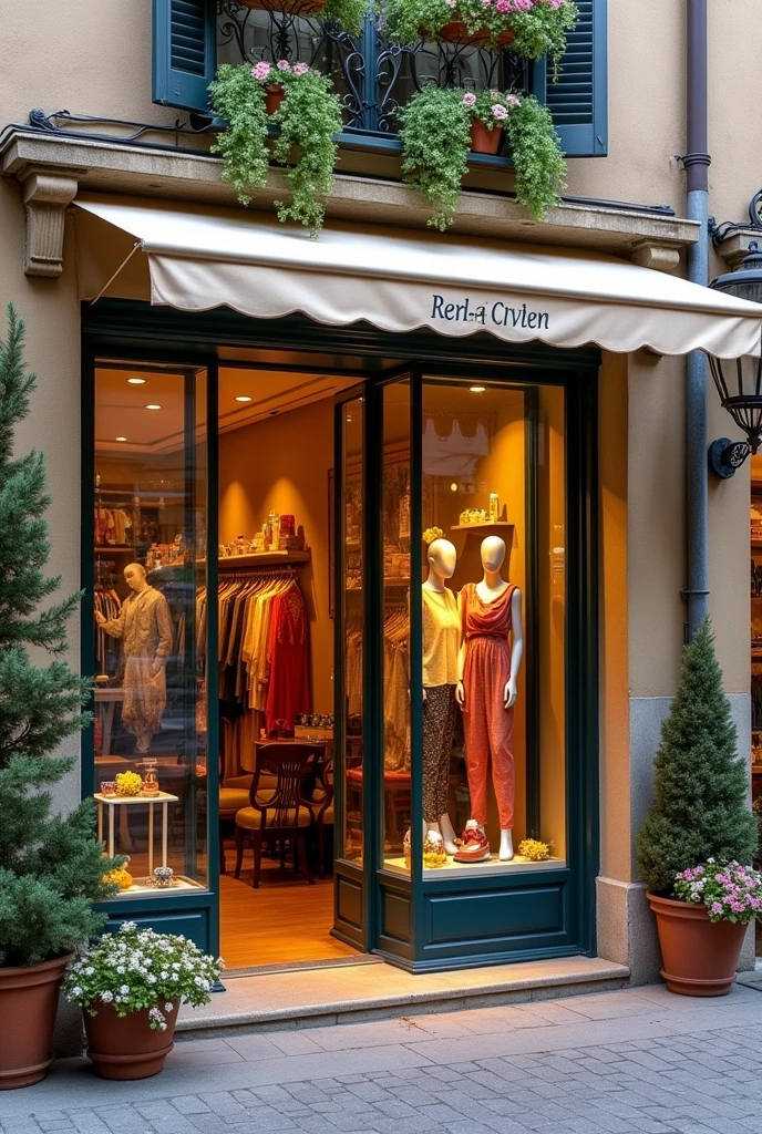 boutique with a front view 