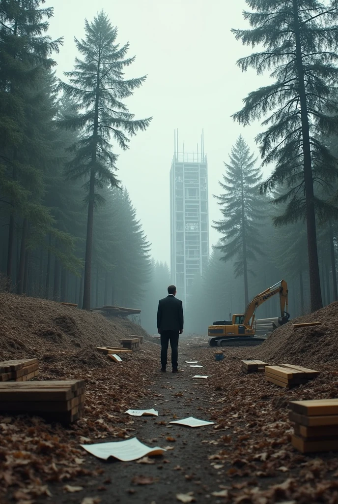 an image that reflects the compensation rate for the economic payment for the felling of forests or undergrowth for the construction of buildings 