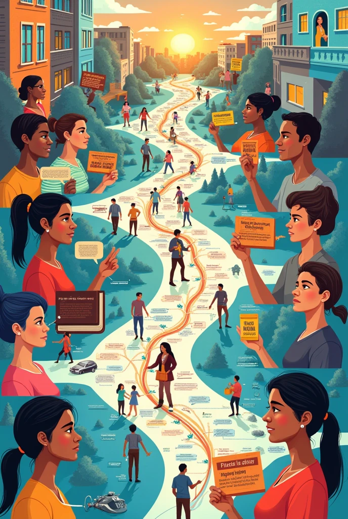 Create a concept map about social rights in Spanish 
