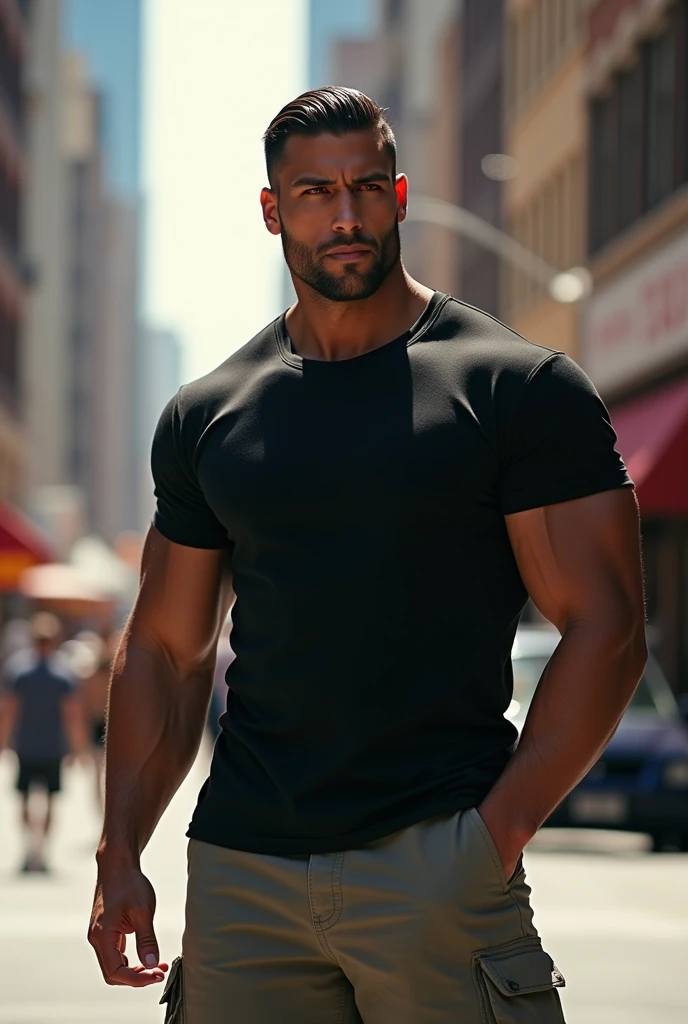 Man with big d