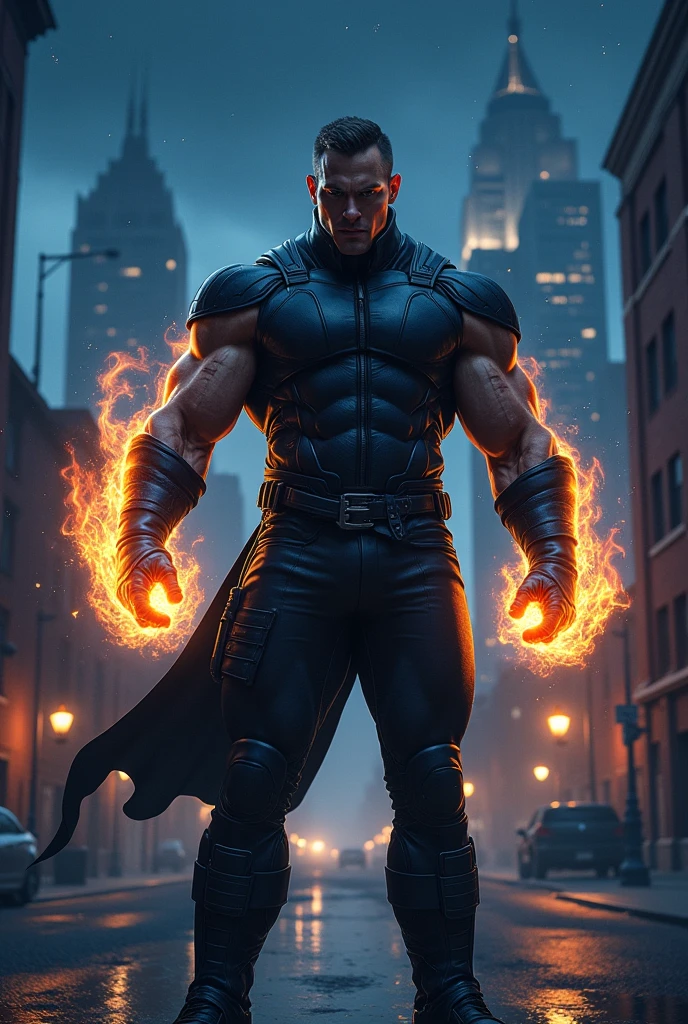 Make me a hero with sonic wave manipulation abilities and perfect strategies, a man with a dark style and very good physique