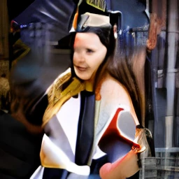 Mother and daughter at graduation