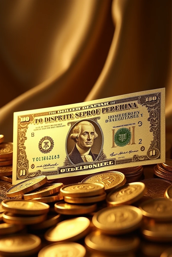 100 dollar gold bill